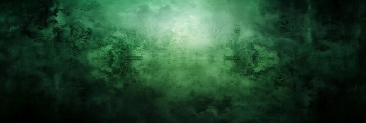 Fototapeta premium Dark Green Grunge Texture Background