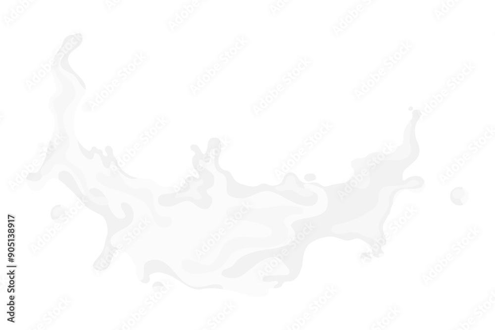 Poster Milk splash png food texture element, transparent background