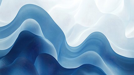 Fototapeta premium Modern abstract lines background in blue and white, perfect for web design and business use.