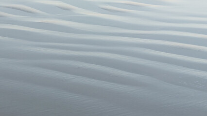Close up of ripples on the sand in the desert. Abstract background.