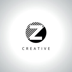 Letter Z Line Logo Icon with Elegant Vector Design.