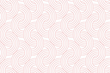 Fototapeta premium Pink interlaced rounded arc patterned background design element