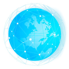 Neon global network connection png