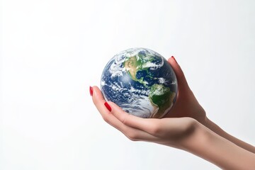 hands holding earth