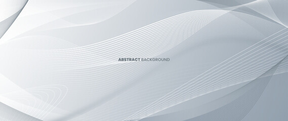 Abstract background with wave patterns in shades of gray. Smooth and clean lines.	
