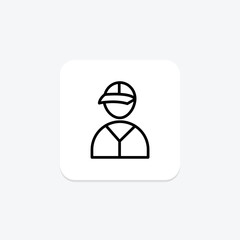 Volunteer Team line icon , vector, pixel perfect, illustrator file