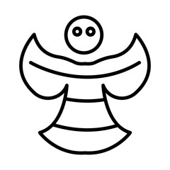 Snow Angel line icon