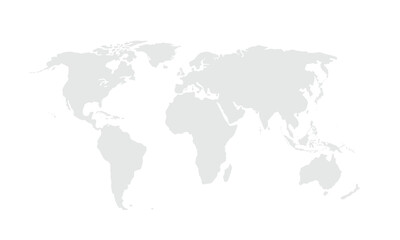 World map Grayscale,isolated on white background for website layouts,background,education, precise,customizable,Travel worldwide,map silhouette backdrop,earth geography, political,reports.