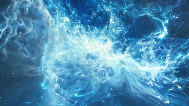 Mesmerizing nebula in space explosion with bright colors and energy, perfect for science fiction or fantasy themes.