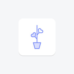 Volunteer Connection duotone line icon , vector, pixel perfect, illustrator file