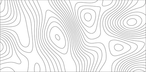  Mountain topographic terrain map background with black & white shape lines. Panorama view black & white  wave curve line. Stylized topographic contour map with mountain relief & Geography scheme.