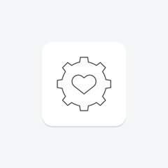 Volunteer Mobilization thinline icon , vector, pixel perfect, illustrator file