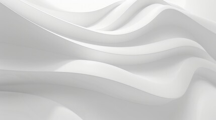 Elegant white abstract background with minimalist design and copy space, perfect for modern advertising or sleek wallpaper.