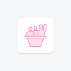 Meeting Engagement duotone line icon , vector, pixel perfect, illustrator file