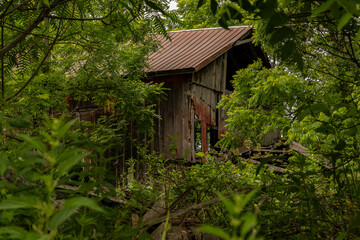 Abandoned barn in the Delaware Water Gap National Recreation Area