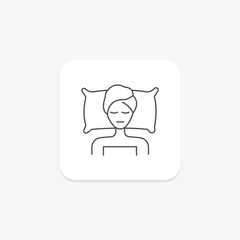 Hotel Spa thinline icon , vector, pixel perfect, illustrator file