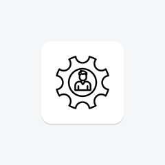 Talent Management line icon , vector, pixel perfect, illustrator file