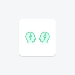 Conflict Management duotone line icon , vector, pixel perfect, illustrator file