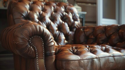 Naklejka premium leather chair