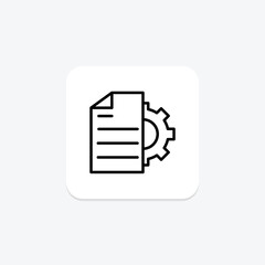 Compliance Management line icon , vector, pixel perfect, illustrator file