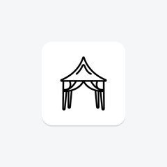 Event Management line icon , vector, pixel perfect, illustrator file