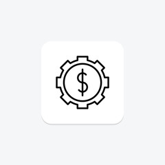 Sales Management line icon , vector, pixel perfect, illustrator file
