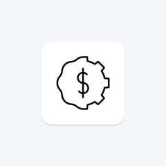 Retail Management line icon , vector, pixel perfect, illustrator file