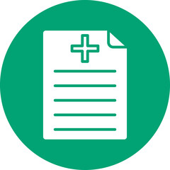 Obraz premium Prescription glyph circle icon