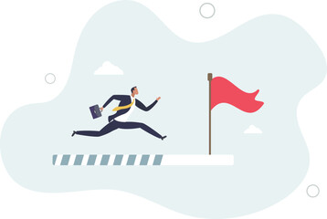 mission or challenge to succeed, improvement concept.flat design.illustration with people.