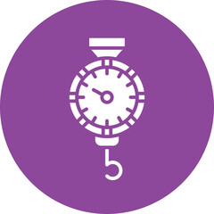 Fishing Scale glyph circle icon © MuhammadAsfandyar