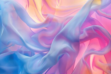 Obraz premium Abstract Swirling Pastel Fabric Texture