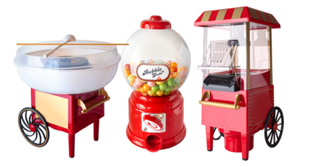 Portable candy and popcorn  cotton machine