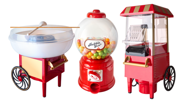 Portable candy and popcorn  cotton machine