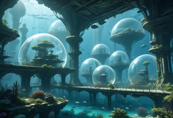 An-underwater-futuristic-city-with-transparent-dom 