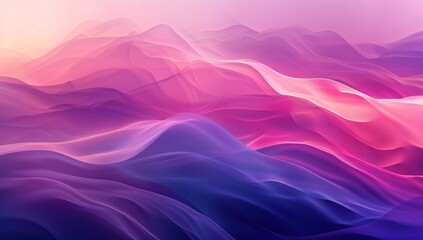 Fototapeta premium Abstract Purple and Pink Mountains