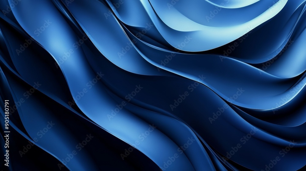 Wall mural abstract blue corporate background for business template generative ai