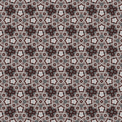 Decorative dark geometric artwork with seamless repeating pattern 