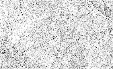 Scratched Grunge Urban Background Texture Vector. Dust Overlay Distress Grainy Grungy Effect. Distressed Backdrop Vector Illustration. Isolated Black on White Background. EPS 10.