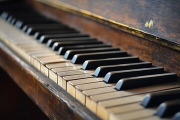 Old piano full of memories