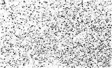 Snow, stars, twinkling lights, rain drops on black background. Abstract vector noise. Small particles of debris and dust. Distressed uneven grunge texture overlay.