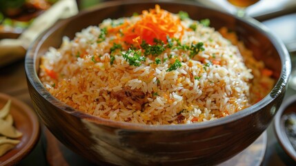 Kabuli Rice is an Indonesian variation of pilaf It consists of rice cooked in goat meat broth goat milk and clarified butter