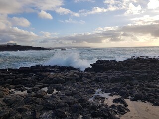 Fototapeta premium beach with rocks and sea