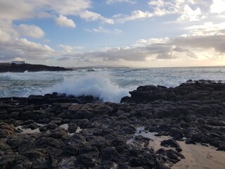 Fototapeta premium beach with rocks and sea