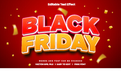 Editable text effect - Black Friday theme.