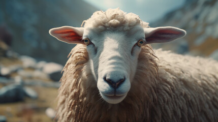 Obraz premium portrait of a sheep