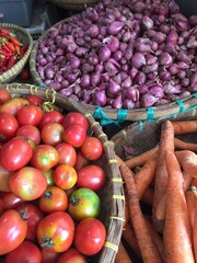 vegetables on stall