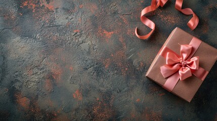 Elegant Gift Packages on Grey Tabletop