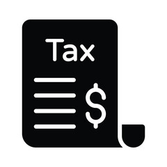 Premium quality flat icon of tax record is now available to use