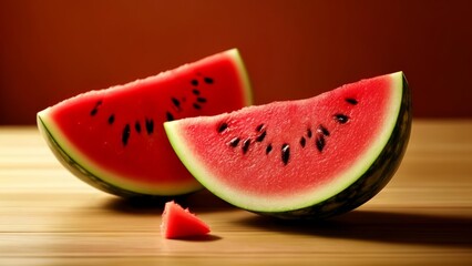  Freshly sliced watermelon ready to enjoy