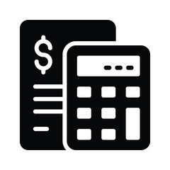 Simplify your invoice calculations by using this icon for clear financial tracking and reporting